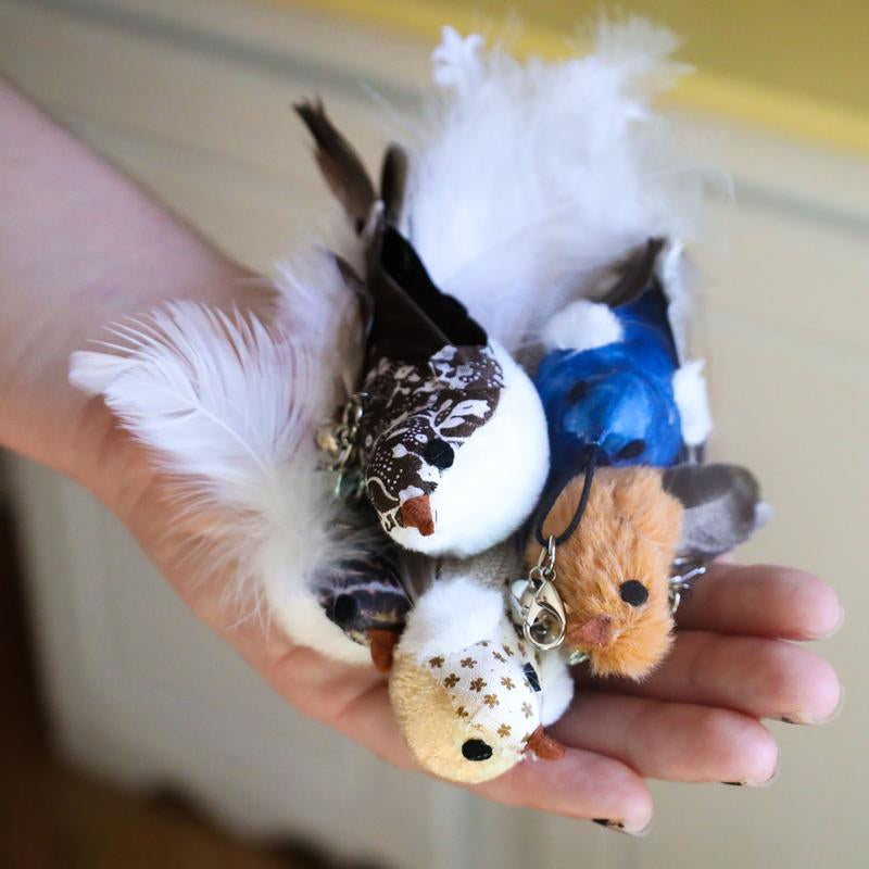 Whiskertons Interactive Bird Simulation Cat Toy Set - Realistic Fun for Your Feline Friend!