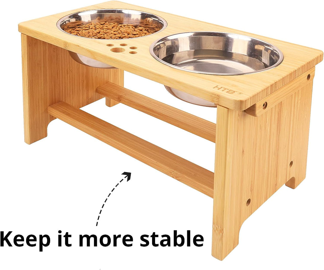 Elevated Dog Bowls with Stainless Steel - Ideal Feeding Stand for All Dog Sizes!