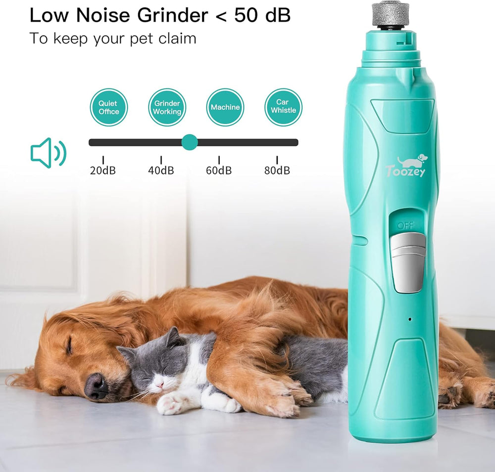 Ultimate Dog Nail Grinder with LED Light - 2-Speed Rechargeable Electric Trimmer for Painless Grooming of All Dog and Cat Sizes