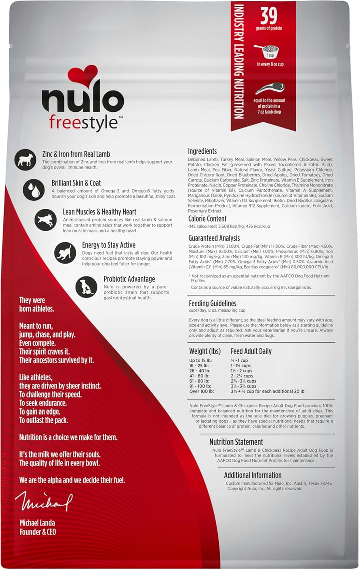 Freestyle Premium Grain-Free Adult Dog Food - All Natural Small Kibble with BC30 Probiotics for Healthy Digestion and High Animal Protein, No Chicken or Egg Alternatives