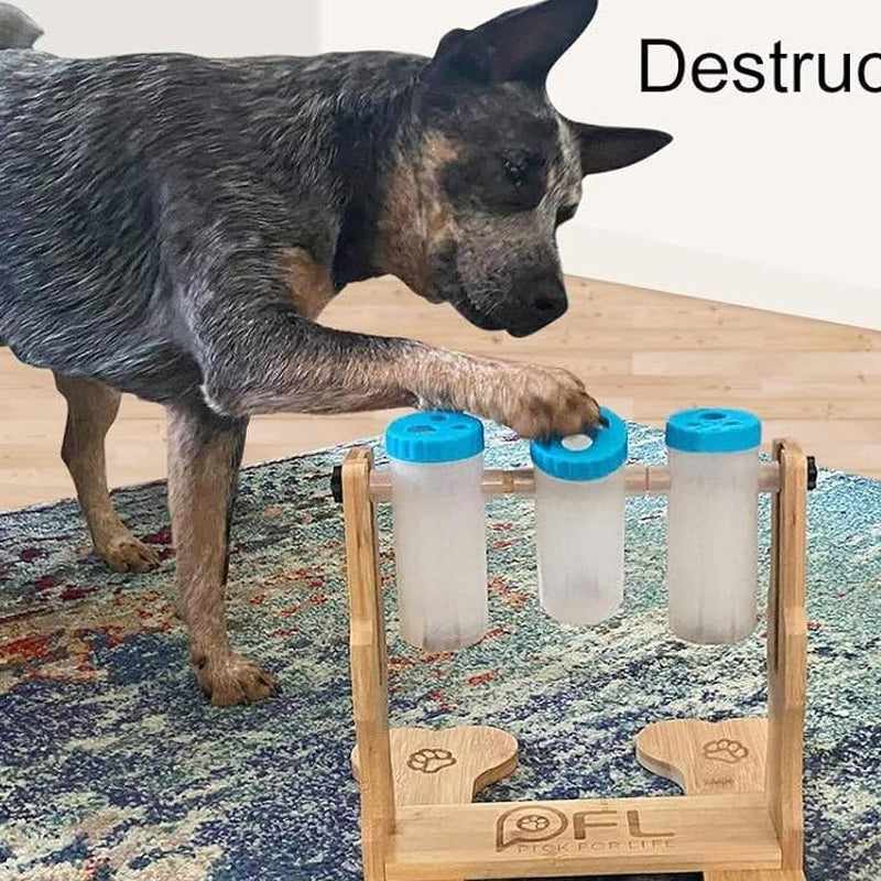 Interactive Dog Food Puzzle Toy - Adjustable Height IQ Training & Slow Feeder for All Dog Sizes