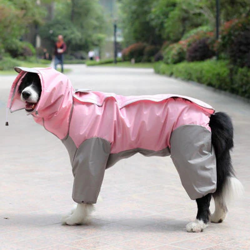 Stay Stylish and Dry: Ultimate Waterproof Dog Raincoat Jumpsuit!
