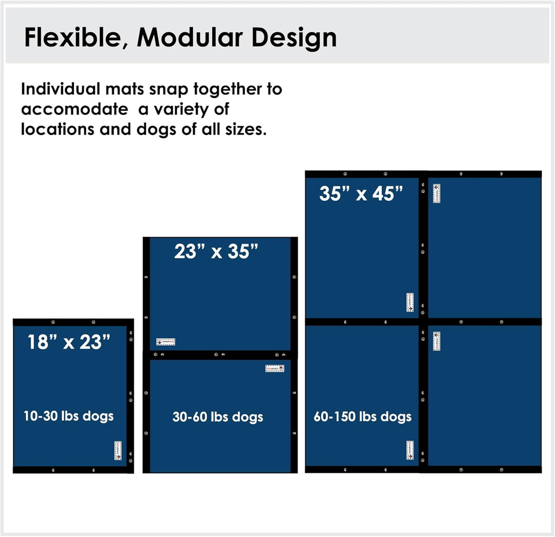 Ultimate Comfort 2-Pack Premium Dog Cooling Pads - Hydro Cooling Mat (23"X18")