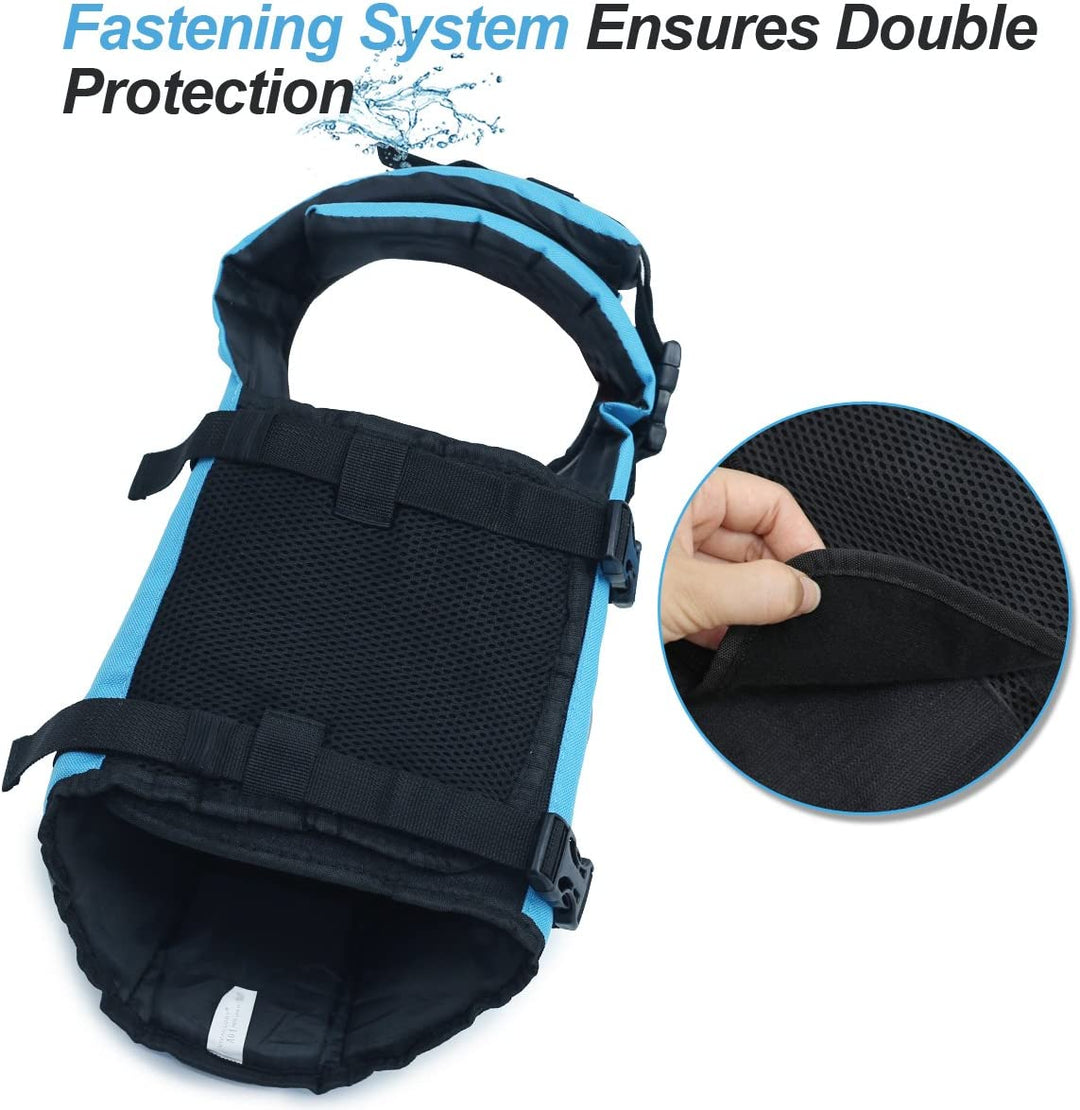 Premium Ripstop Dog Life Jacket - Ultimate Safety Vest for Small, Medium & Large Dogs - Perfect for Boating & Swimming - Enhanced Visibility & Buoyancy in Vibrant Blue