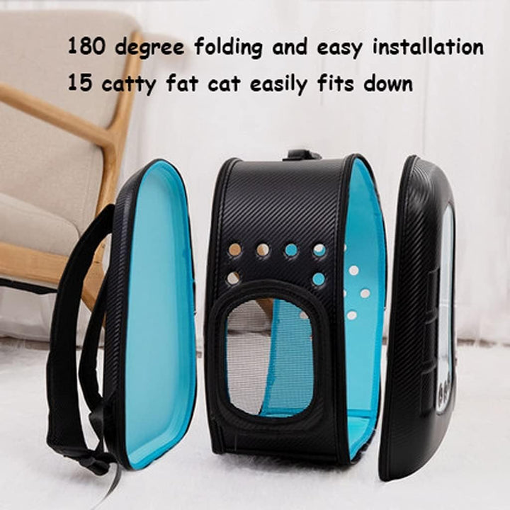 Red Portable Pet Carry Bag - Large Capacity Space Capsule for Cats & Dogs - Ideal for Outdoor Adventures