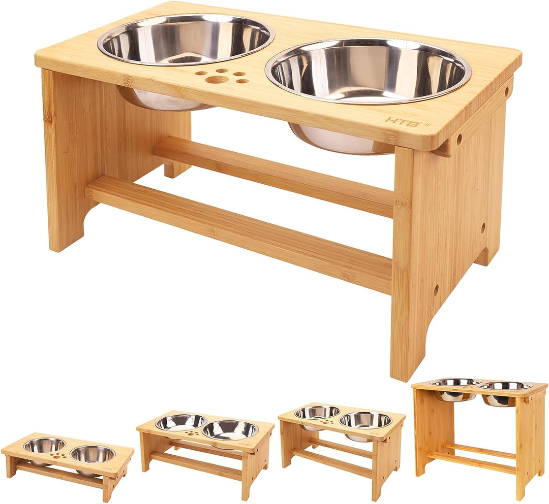 Elevated Dog Bowls with Stainless Steel - Ideal Feeding Stand for All Dog Sizes!