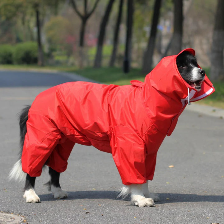 Stay Stylish and Dry: Ultimate Waterproof Dog Raincoat Jumpsuit!