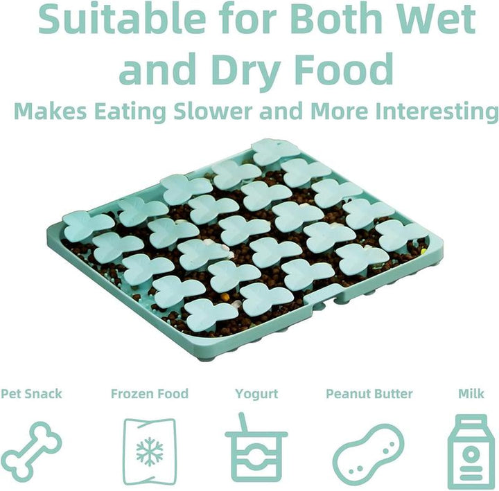 Interactive Silicone Lick Mat & Snuffle Mat for Dogs and Cats - Slow Feeder with Suction Cups, Dishwasher Safe, Perfect for Enrichment Feeding!