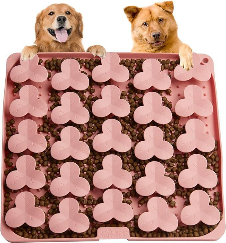 Interactive Silicone Lick Mat & Snuffle Mat for Dogs and Cats - Slow Feeder with Suction Cups, Dishwasher Safe, Perfect for Enrichment Feeding!