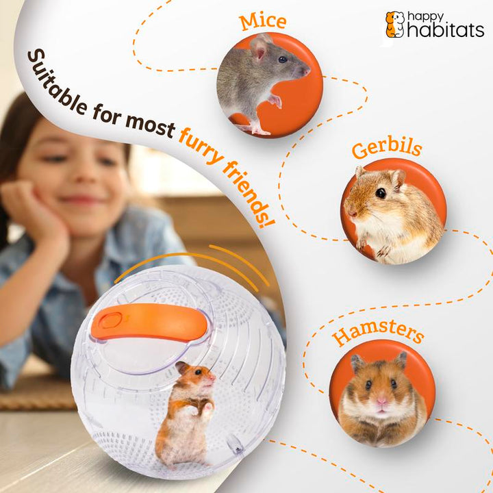 Halo Portable Pet Carrier - Safe & Breathable Hamster Ball for Small Animal Exercise and Travel