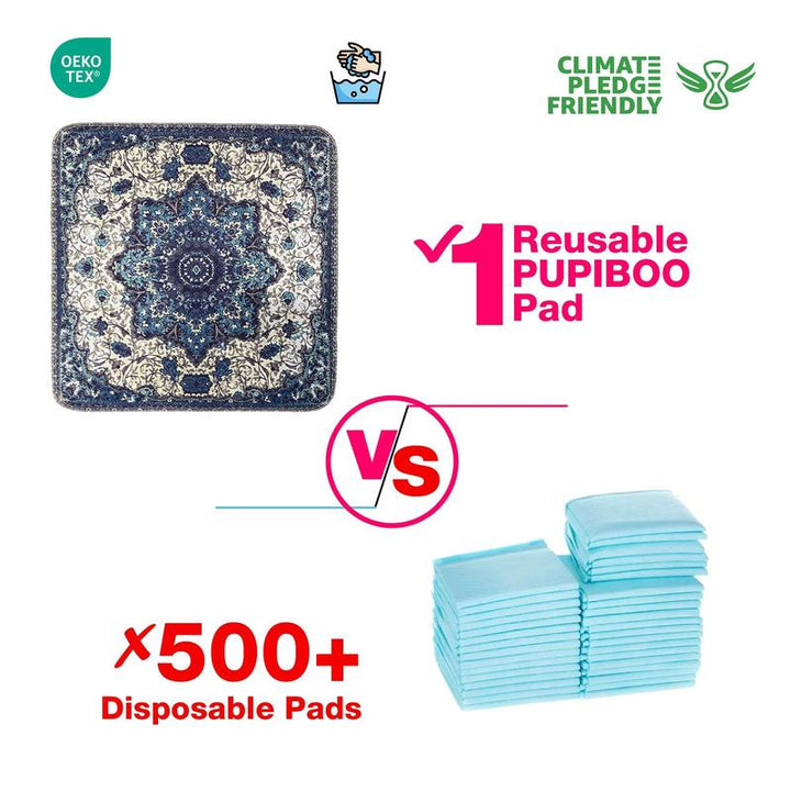 PUPIBOO Eco-Friendly Washable Dog Pee Pads - Affordable Indoor Potty Solution for Dogs, Cats, and Small Pets!