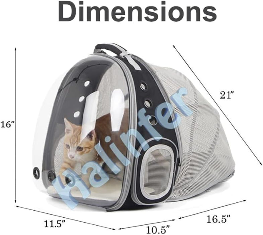 Stylish Cat Bubble Backpack with Fan - Space Capsule Pet Carrier for Cats & Small Dogs up to 12 lbs