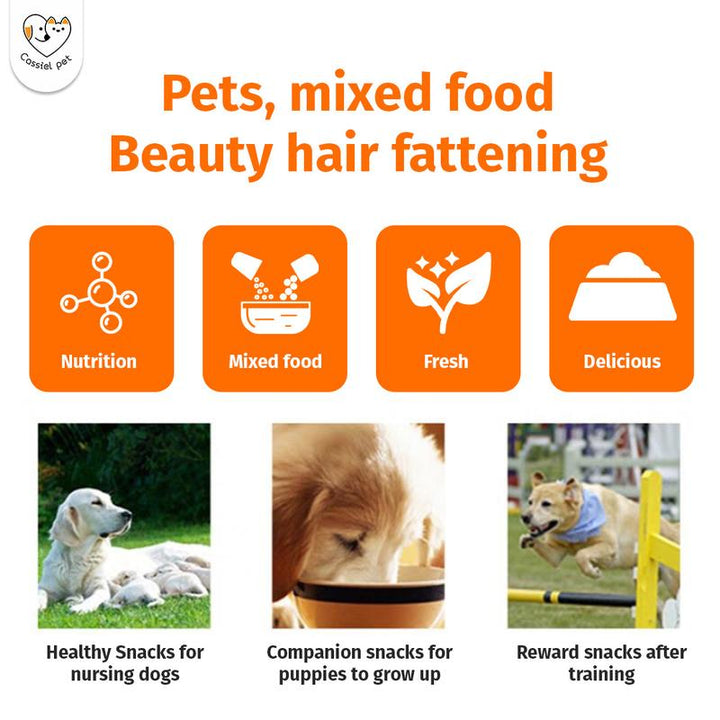 Cassiel Pet Natural Liver Chicken Beef Sprinkles Food Topper Supplement Appetite Booster for Dog Cat 80G