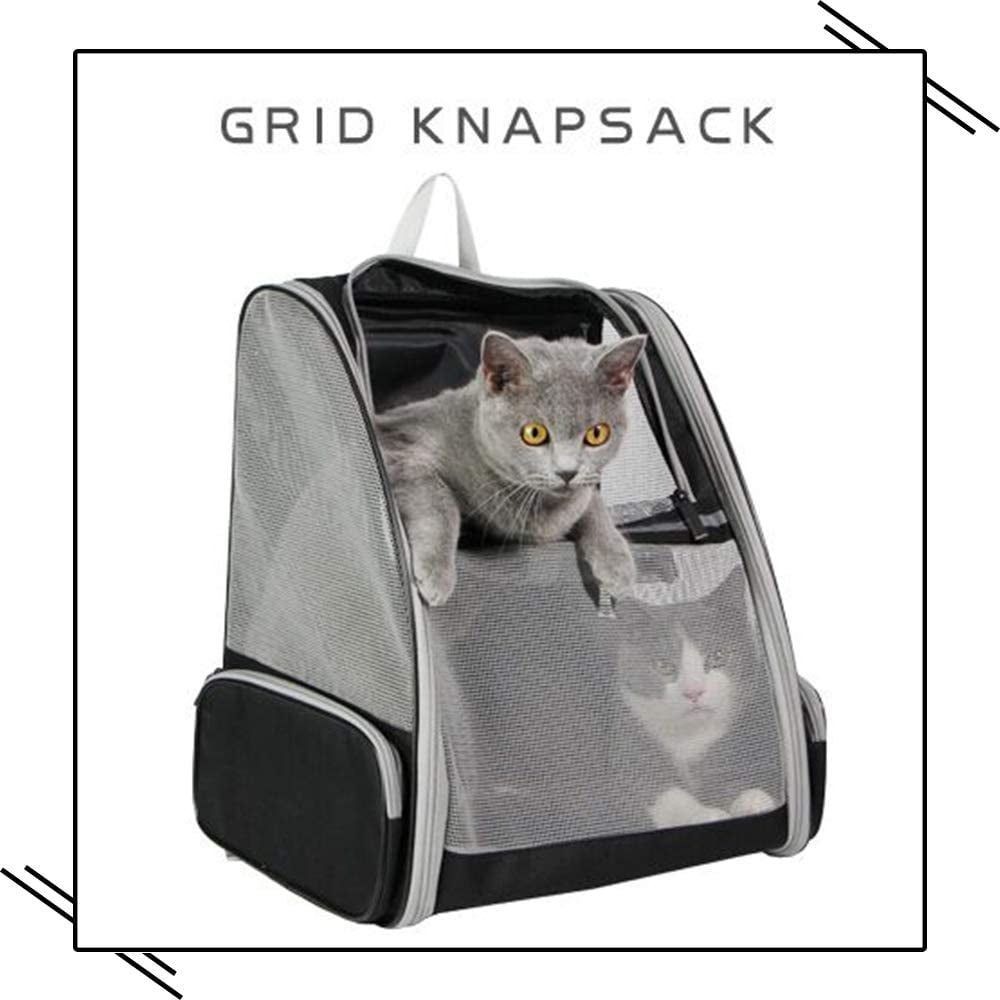 Stylish Black Bubble Backpack Pet Carrier for Cats and Dogs - Perfect for Travel!