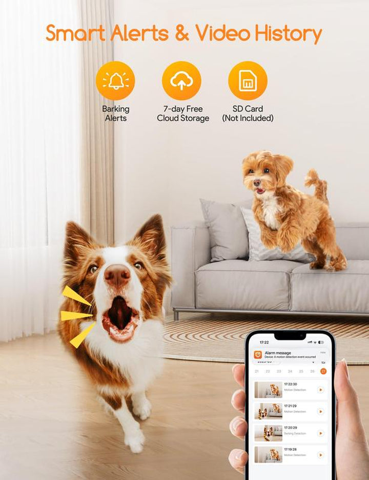 Meowant Dog Treat Dispenser with 2K Camera