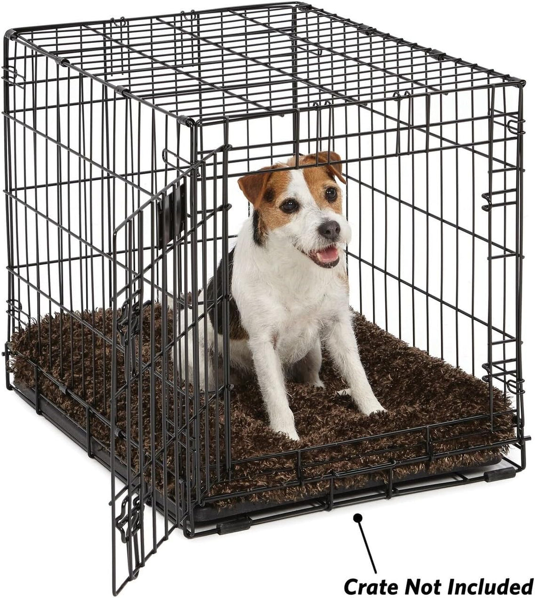 Luxurious Plush Dog & Cat Beds for Crates - Machine Washable, Dryer Safe, 1-Year Warranty