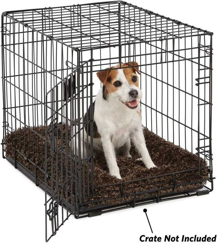 Luxurious Plush Dog & Cat Beds for Crates - Machine Washable, Dryer Safe, 1-Year Warranty