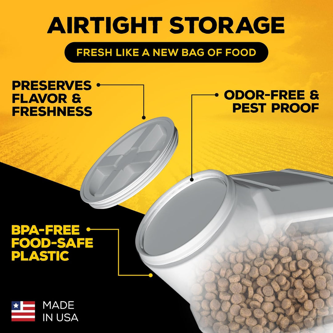 Vittles Vault Pet Food Storage Container - Airtight & Durable, Holds Up to 80 lbs, Perfect for Dogs & Cats, Made in the USA - [14"L X 28"H]