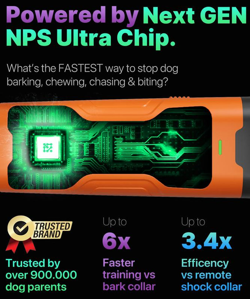 Ultimate Dog Bark Deterrent - Ultrasonic Device for Easy Behavior Correction - No Yelling or Swatting Needed!