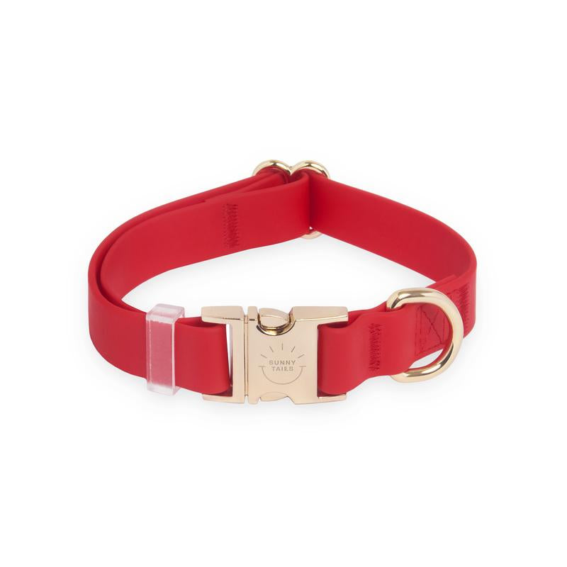 Adjustable Waterproof Dog Collar with Quick Release Buckle - Perfect for All Weather Adventures!