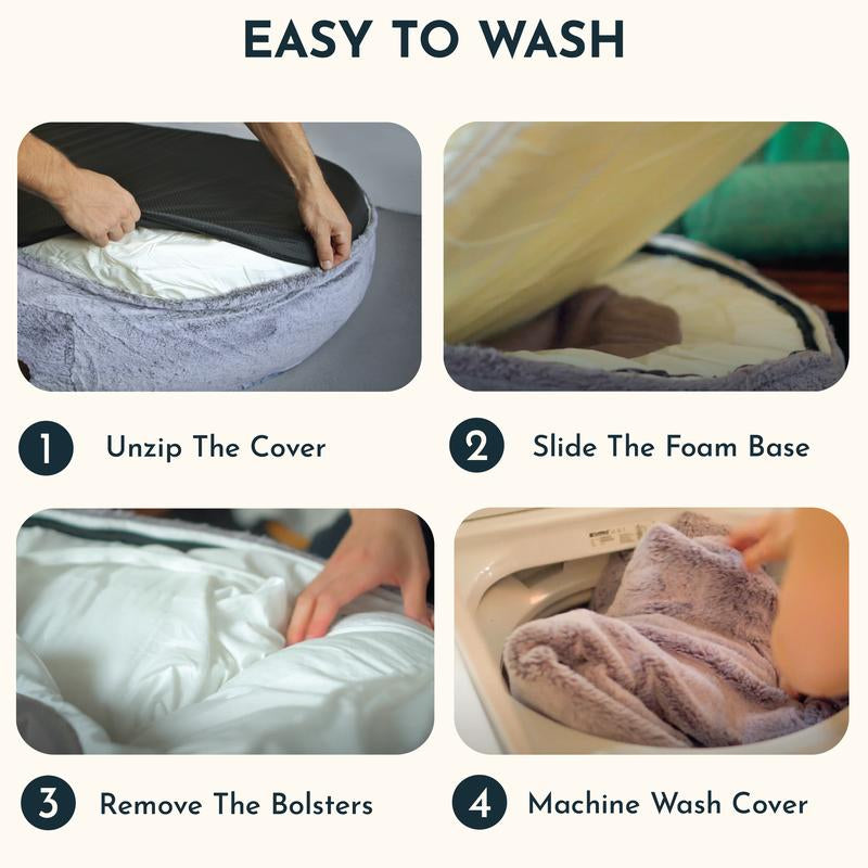 Plufl World'S First HUMAN DOG BED - Premium Adult Sized Bed for Relaxation - as Seen on Shark Tank