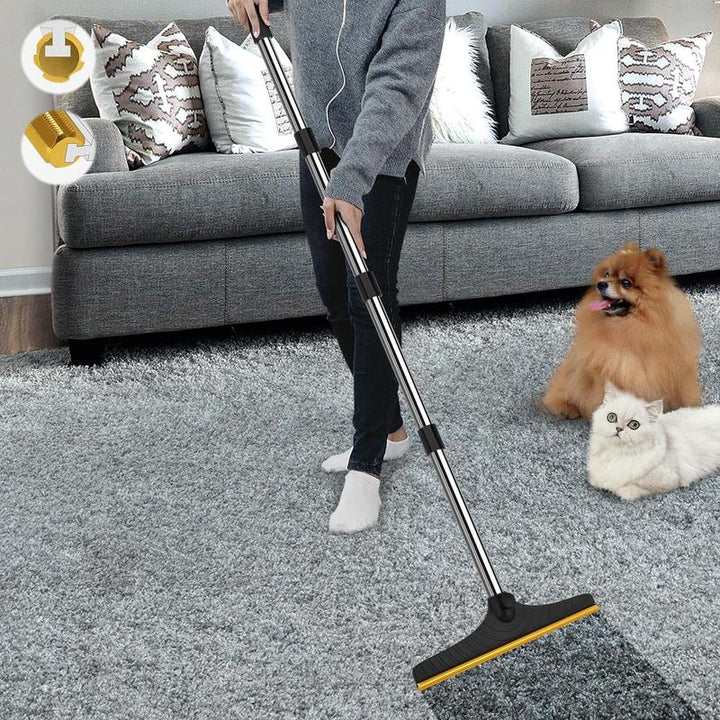 Ultimate Cat Hair Remover - Adjustable Pet Cleaning Brush with Hanging Ring for Effortless Pet Grooming and Carpet Care