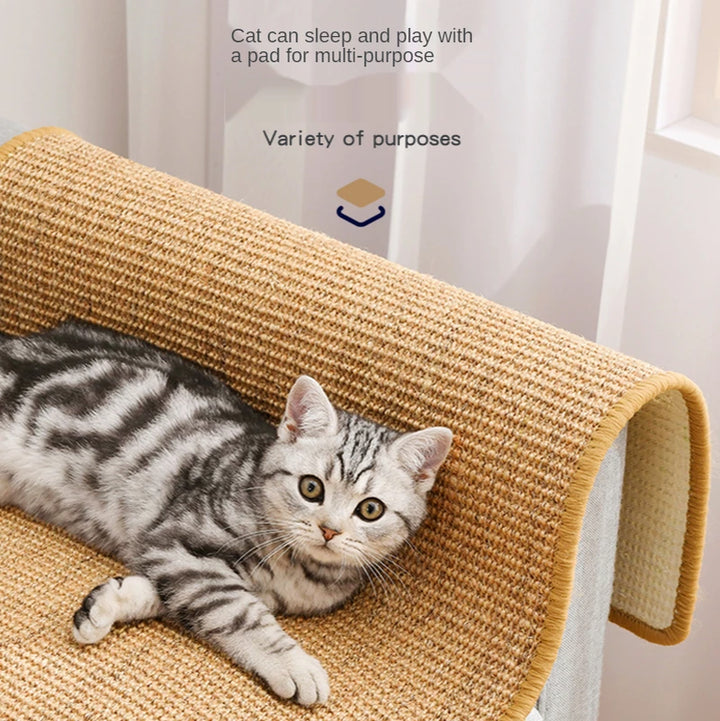 Premium Sisal Cat Scratcher Mat - Nail Sharpening Board for Cats, Furniture Protector for Chairs, Tables & Sofas
