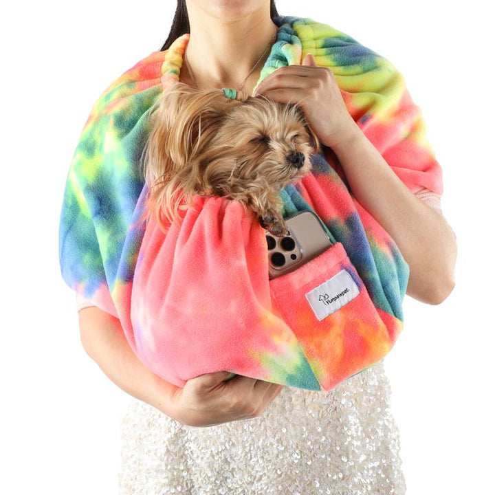 Yunpawpet 2025 Handsfree Pet Sling Carrier - Perfect for Kittens, Puppies, Chinchillas & Hedgehogs - Comfortable & Stylish Hug Backpack