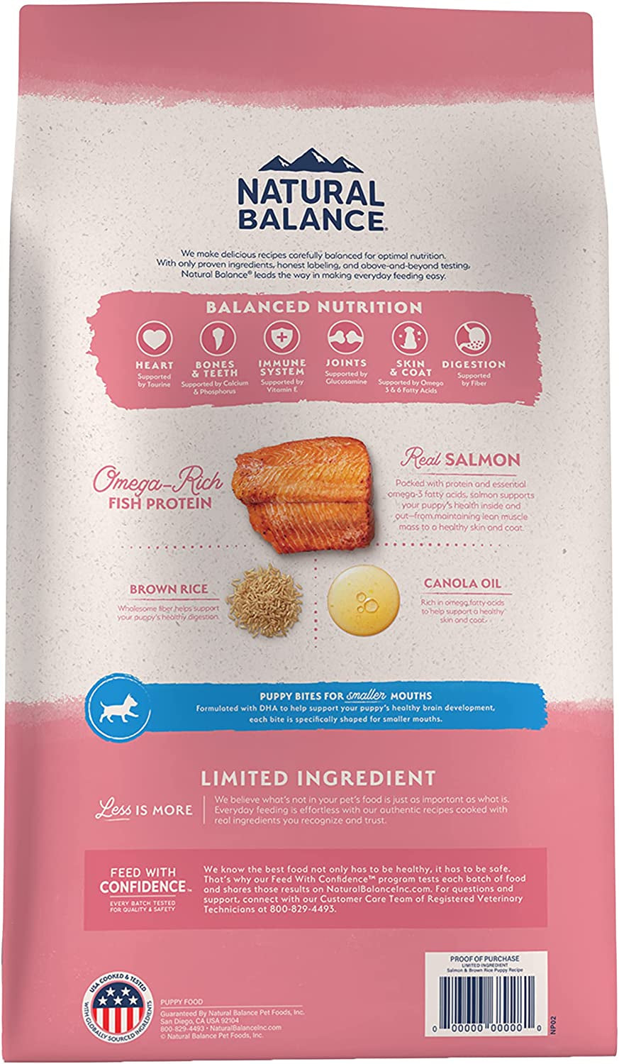 Premium Limited Ingredient Puppy Dry Dog Food with Salmon & Brown Rice - 24 lb Bag