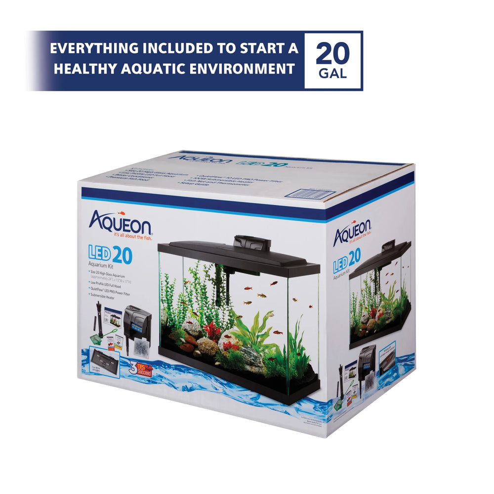 20 High Aquarium Starter Kit with Vibrant LED Lighting
