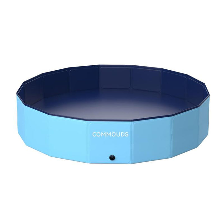 COMMOUDS Multi-Purpose Foldable Pool - Sturdy & Portable for Dogs, Kids, Backyard Play