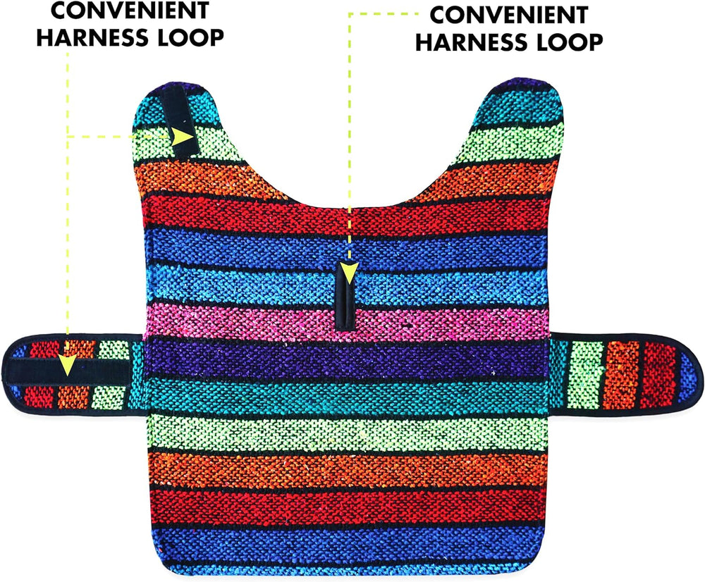 Chic Handmade Mexican Blanket Dog Poncho - Stylish Coat for Chihuahuas (Multi Color, XXS)