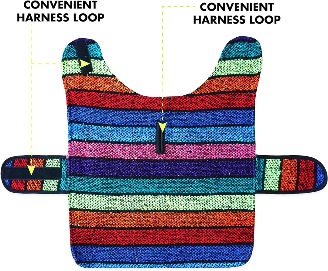 Chic Handmade Mexican Blanket Dog Poncho - Stylish Coat for Chihuahuas (Multi Color, XXS)