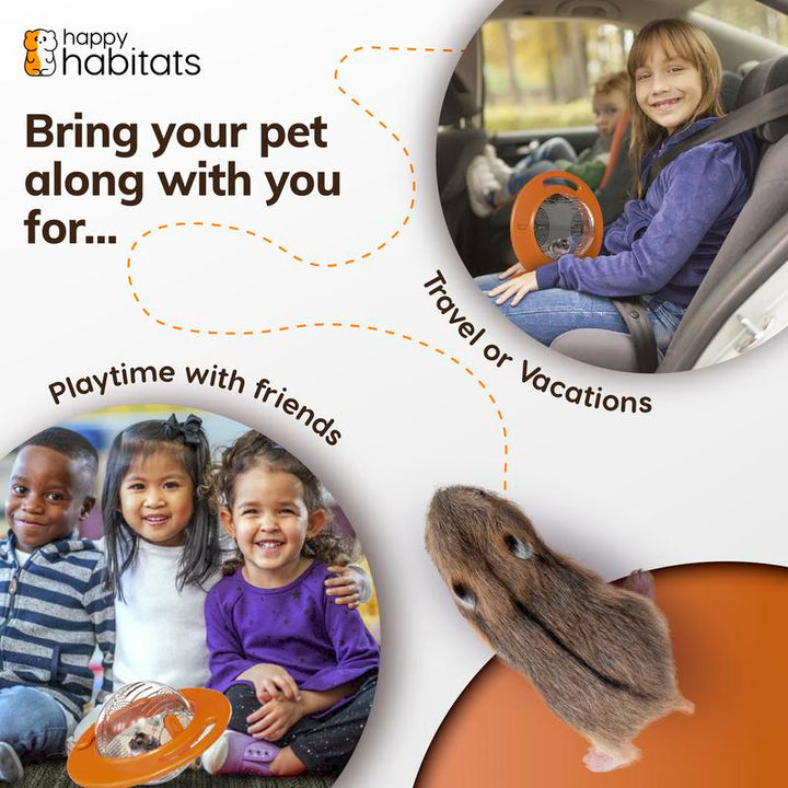 Halo Portable Pet Carrier - Safe & Breathable Hamster Ball for Small Animal Exercise and Travel