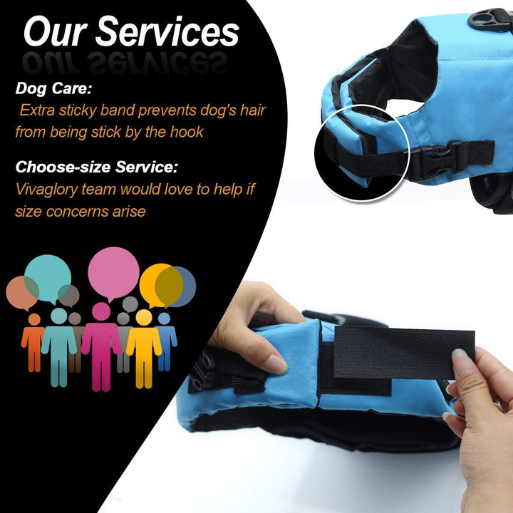 Premium Ripstop Dog Life Jacket - Ultimate Safety Vest for Small, Medium & Large Dogs - Perfect for Boating & Swimming - Enhanced Visibility & Buoyancy in Vibrant Blue