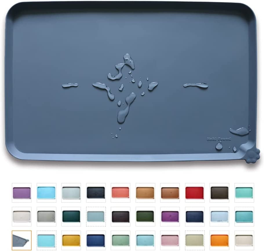 Waterproof Pet Feeding Mats with High Lips - Available in Multiple Sizes & Colors for Dogs, Cats, and More!