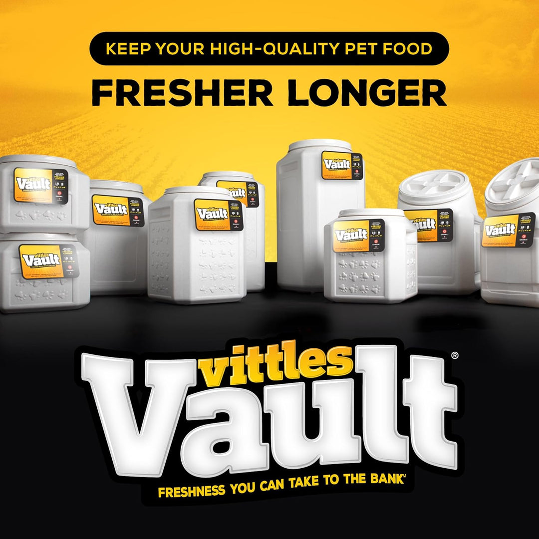 Vittles Vault Pet Food Storage Container - Airtight & Durable, Holds Up to 80 lbs, Perfect for Dogs & Cats, Made in the USA - [14"L X 28"H]