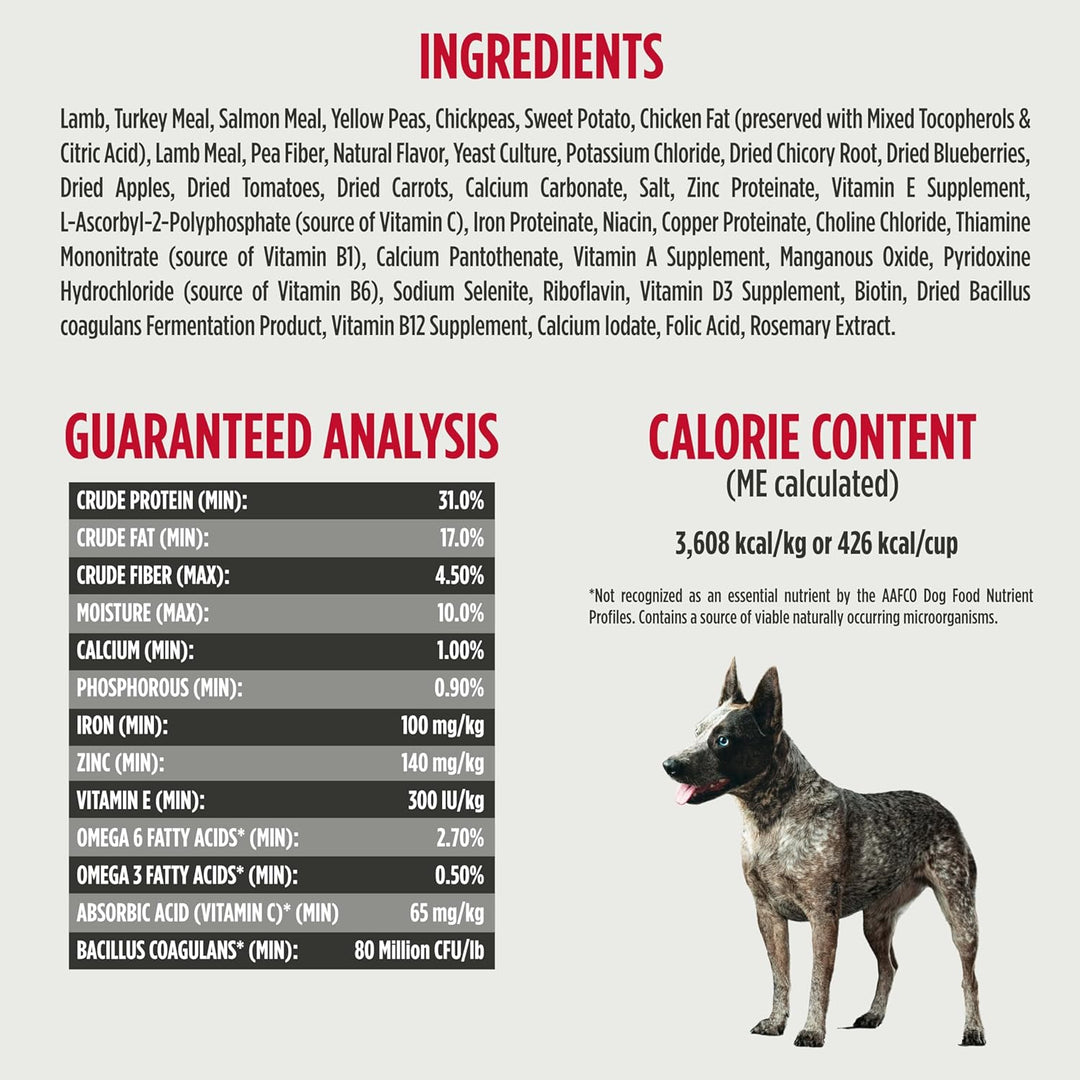Freestyle Premium Grain-Free Adult Dog Food - All Natural Small Kibble with BC30 Probiotics for Healthy Digestion and High Animal Protein, No Chicken or Egg Alternatives